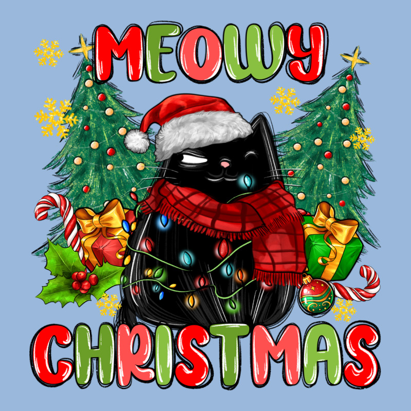Meowy Christmas Black Cat Premium Hoodie by MaliasSmallBusiness | Teevron