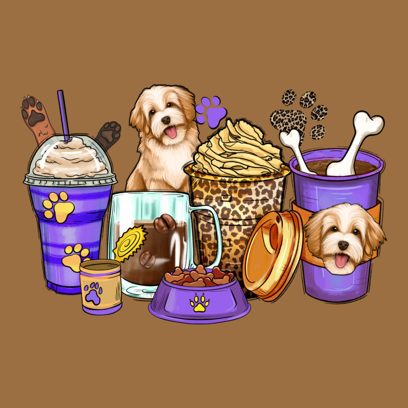Havanese Terrier Coffee Cups Vintage Tee by Zillion Design Studio | Teevron
