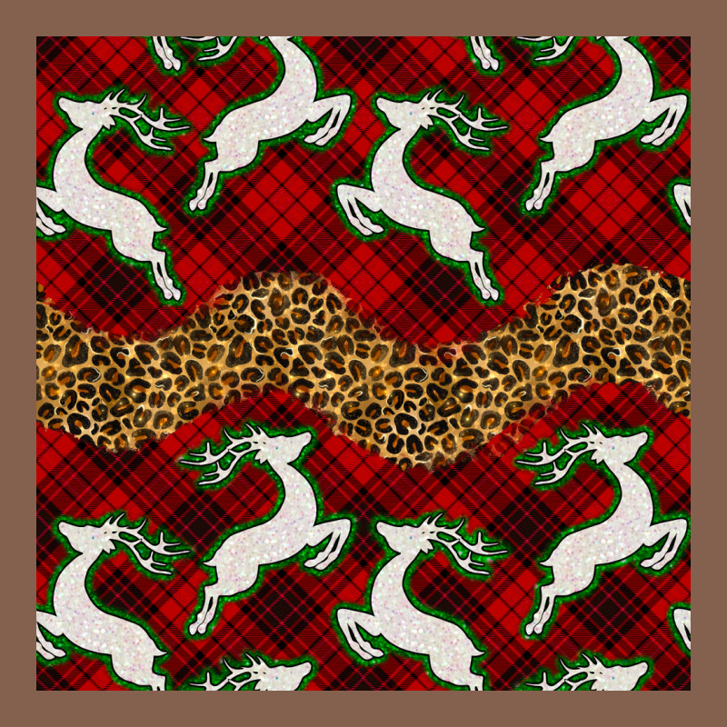 Christmas Deer And Plaid Seamless Pattern Zipper Hoodie by BundleAndBundleShop | Teevron