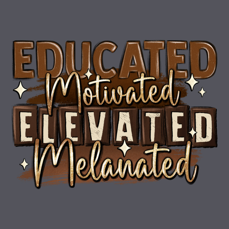 Educated Motivated Elevated Melanated Vintage Hoodie by MaliasSmallBusiness | Teevron