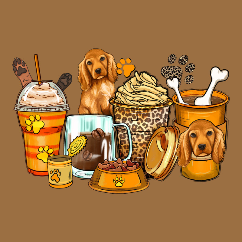 Cocker Spaniel Coffee Cups Vintage Tee by Zillion Design Studio | Teevron