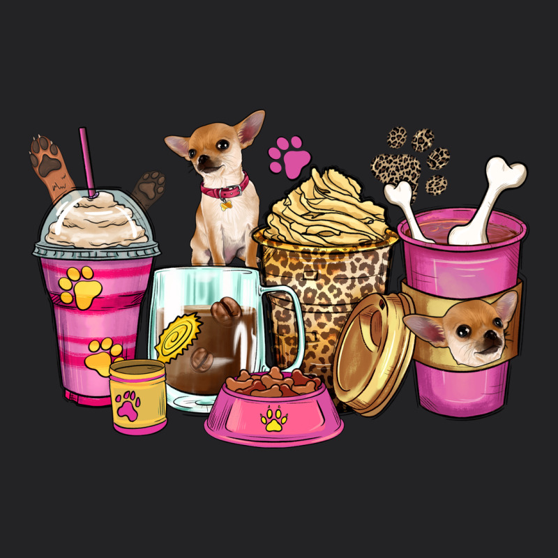 Chihuahua Coffee Cups Vintage Tee by Zillion Design Studio | Teevron