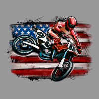 Dirt Bike American Flag Vintage Hoodie | Teevron