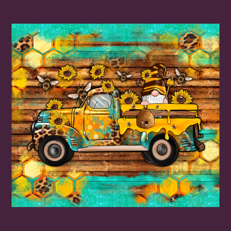 Western Bee Gnomes Truck Honeycomb  Leopard Turquoise Wooden Serape Premium Tee by Artiststas | Teevron