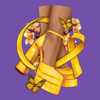 Childhood Cancer Diva Yellow Ribbon Premium Sweatshirt | Teevron