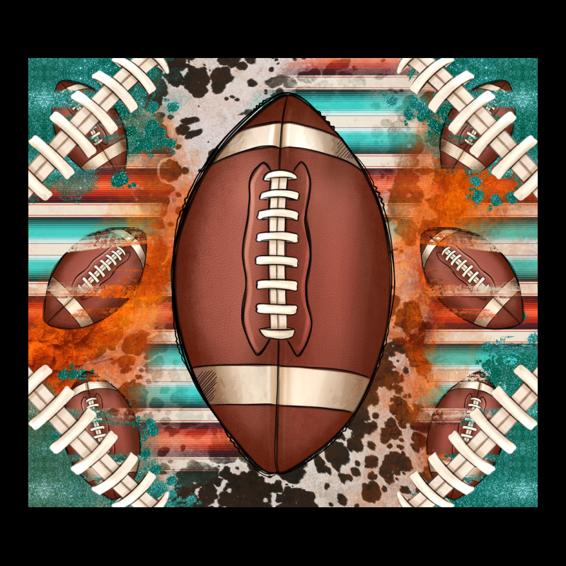 American Football Serape Glittertumbler Premium Sweatshirt by Jasminsmagicworld | Teevron