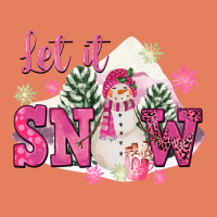 Let It Snow Pink Christmas Classic Tee | Teevron