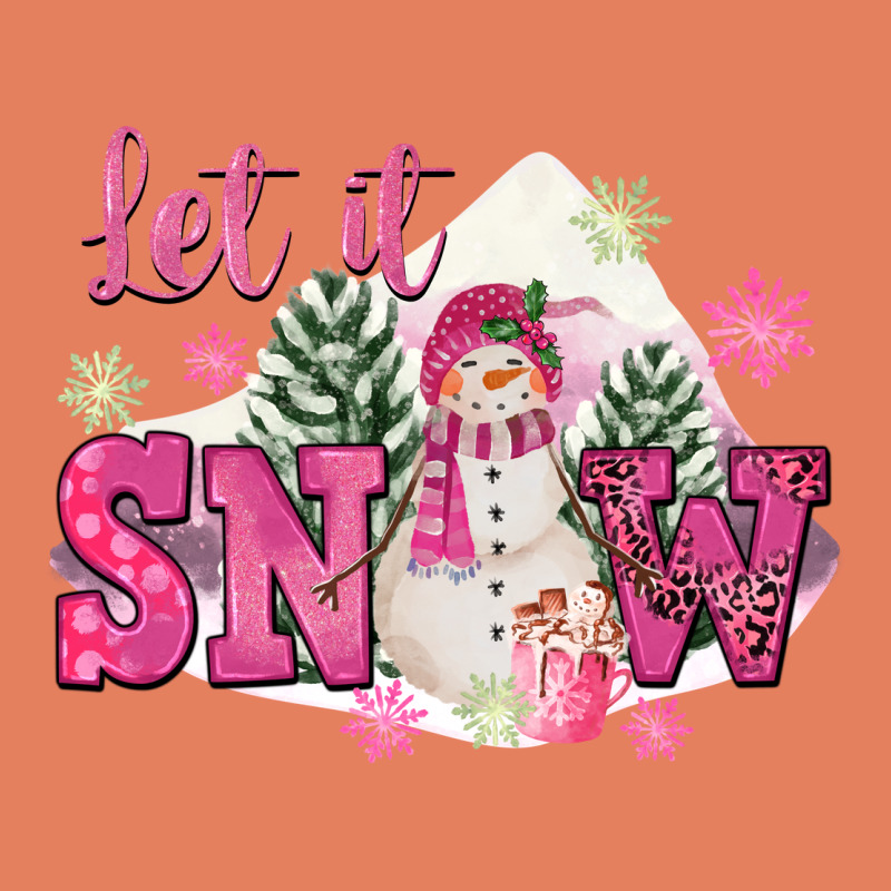 Let It Snow Pink Christmas Classic Tee by FaDigitalArtStudio | Teevron