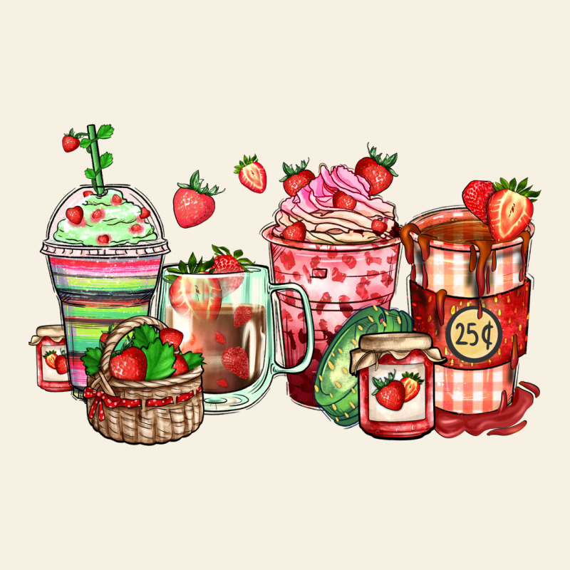 Strawberry Farm Fresh Coffee Cups Vintage Tee by Zillion Design Studio | Teevron