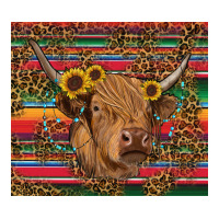 serape leopard turquoise sunflowers cow | Teevron