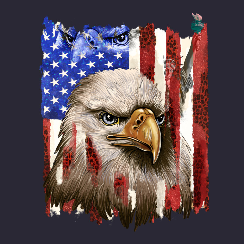 Usa Flag With Eagle Head Vintage Tee by texasbilliewilder | Teevron