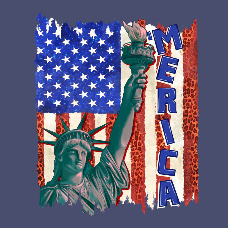 Usa Flag With Statue Of Liberty Vintage Tee by texasbilliewilder | Teevron