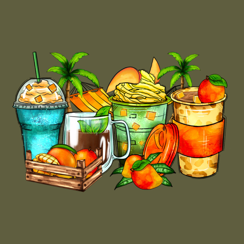 Mango Farm Fresh Coffee Cups Vintage Tee by Zillion Design Studio | Teevron