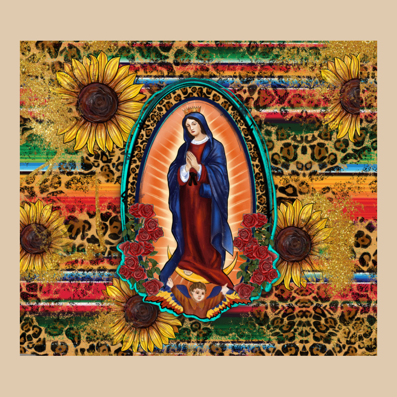 Sunflower Serape Lady Of Guadalupe Heavyweight Sweatshirt by RanaPortraitStore | Teevron