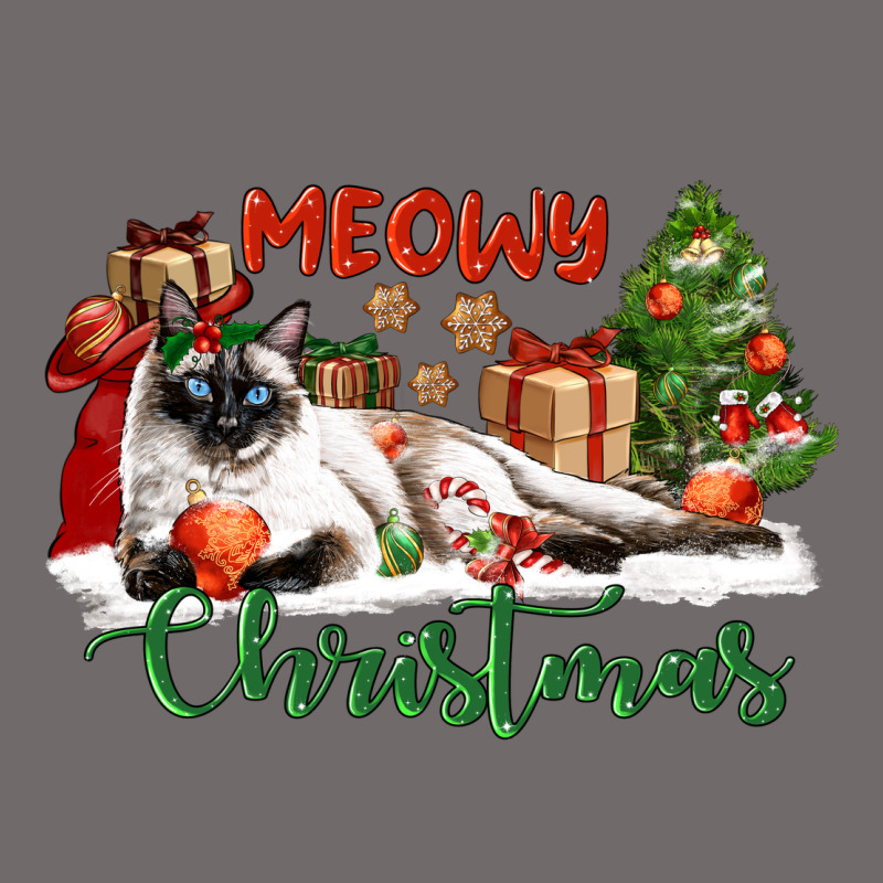 Siamese Cat Meowy Christmas Urban Hoodie by LillyAllenDesigns | Teevron