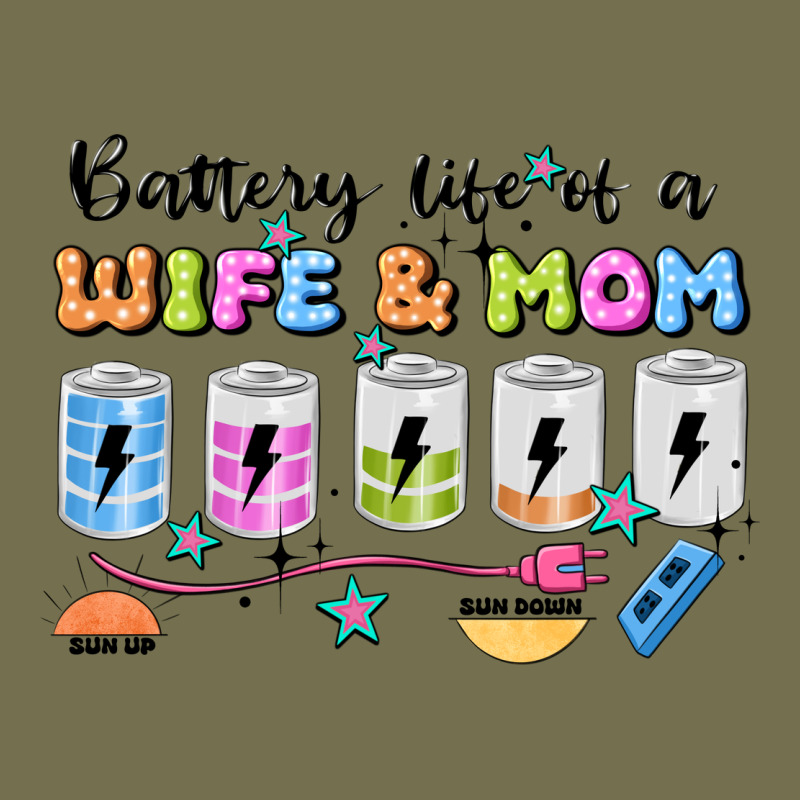 Battery Life Of A Wife & Mom Vintage Hoodie by JahusDesignShop | Teevron