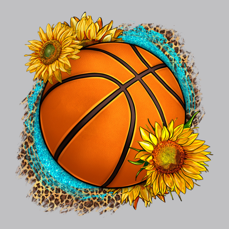 Western Basketball With Sunflower Long Sleeve Tee by HRA Design Shop | Teevron