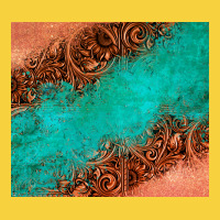 Leather Turquoise Glitter Tumbler Premium Sweatshirt | Teevron