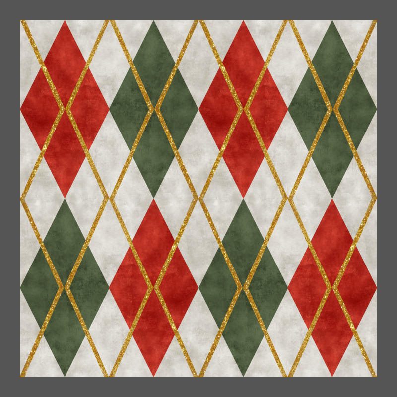 Christmas Diamond Plaid Seamless Pattern Zipper Hoodie by BundleAndBundleShop | Teevron