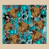 Western Aztec Highland Cow Heavyweight Sweatshirt | Teevron