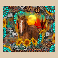 Western Horse And Desert Tumbler Heavyweight Sweatshirt | Teevron
