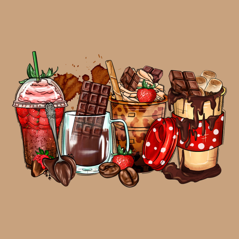 Hot Chocolate Coffee Cups Vintage Tee by Zillion Design Studio | Teevron
