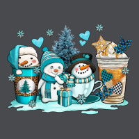 Winter Snowman Coffee Cups Zipper Hoodie | Teevron