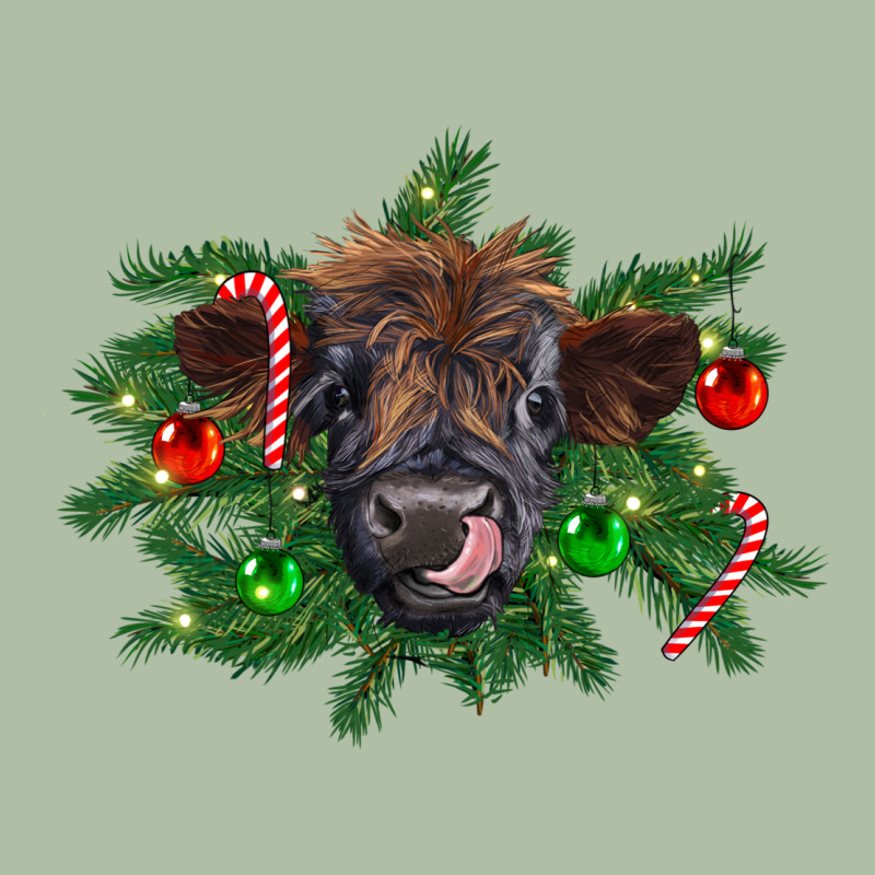 Christmas Highland Calf Urban Heavy Tee by RanaPortraitStore | Teevron