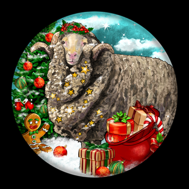 Christmas Merino Wool Sheep Urban Hoodie by LillyAllenDesigns | Teevron