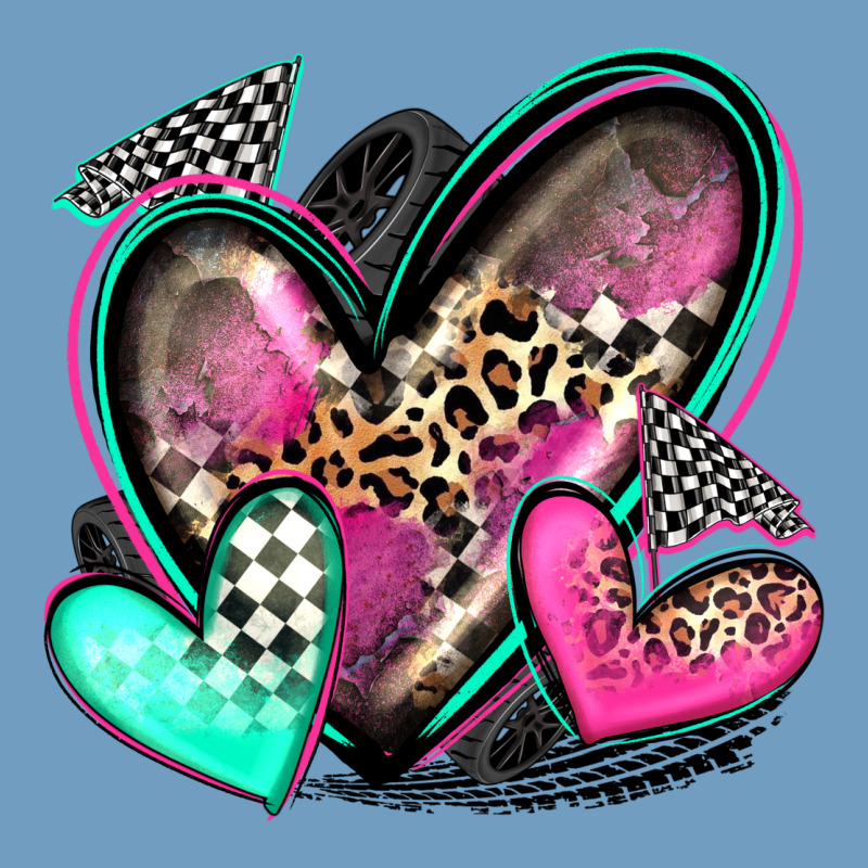 Race Hearts Urban Heavy Tee by Zillion Design Studio | Teevron