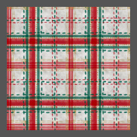 Christmas Plaid Seamless Pattern Zipper Hoodie | Teevron