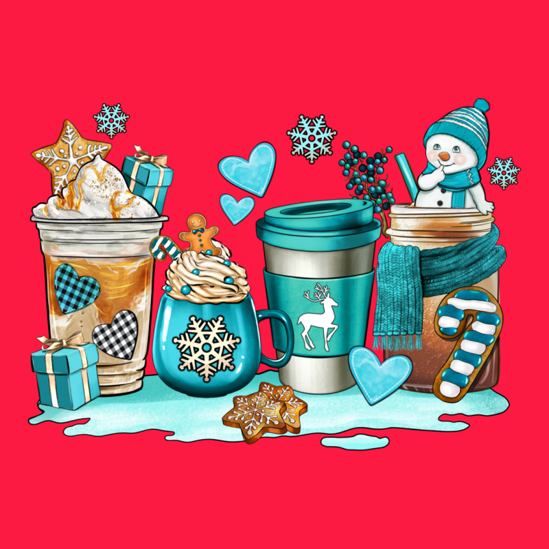 Winter Coffe Cups Zipper Hoodie by AdoDesignShop | Teevron
