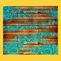 Turquoise  Leather And Wooden Pattern Tumbler Premium Sweatshirt | Teevron