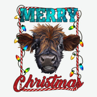 Merry Christmas Highland Calf Baby Cow Urban Heavy Tee | Teevron