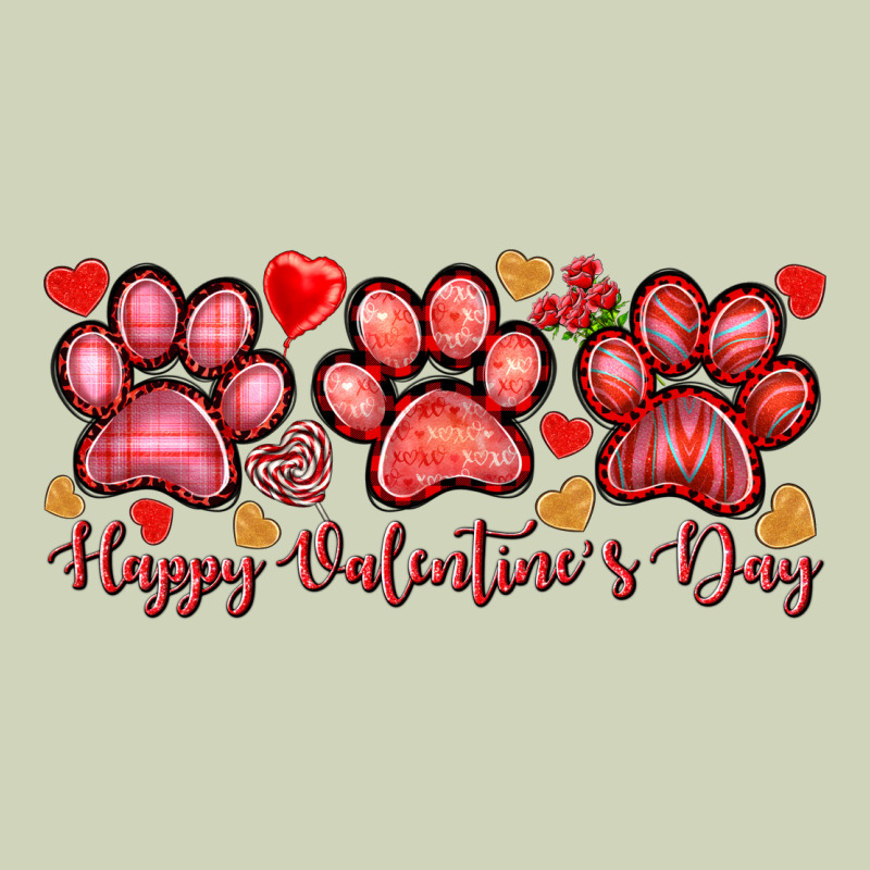 Happy Valentines Day Paws Heavyweight Hoodie by NancyCooperArtShop | Teevron