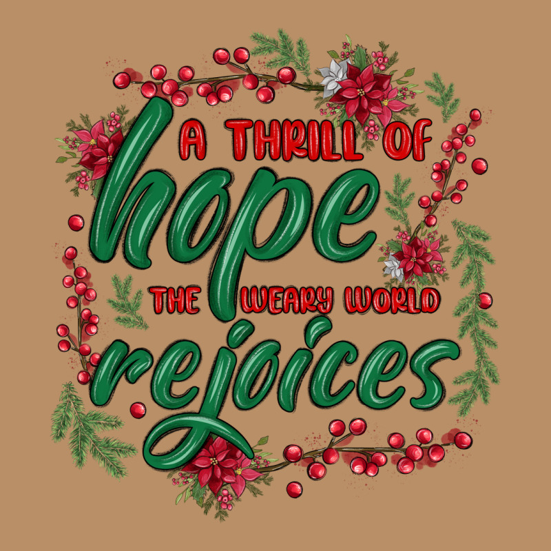 A Thrill Of Hope The Weary World Rejoices Vintage Hoodie by MaliasSmallBusiness | Teevron