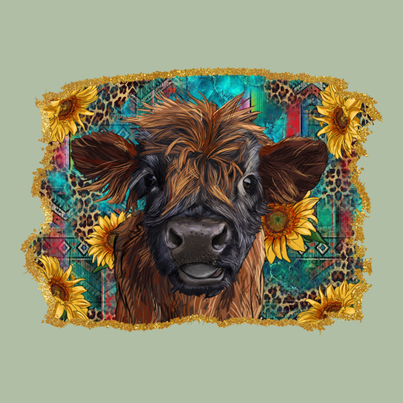 Highland Cow Calf With Western Background Urban Heavy Tee by RanaPortraitStore | Teevron