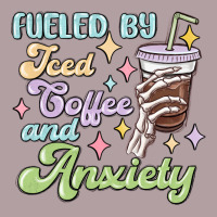 Fueled By Iced Coffee And Anxiety Vintage Hoodie | Teevron