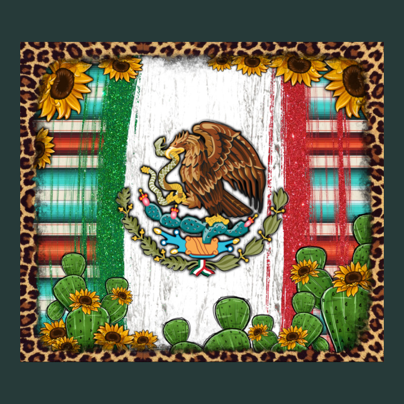 Mexican Flag Background With Cactus And Sunflower Tumbler Premium Sweatshirt by Jasminsmagicworld | Teevron