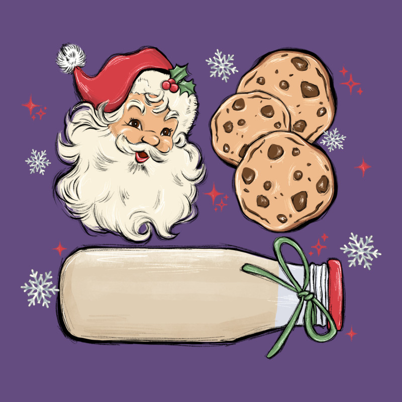 Custom Milk And Cookies With Santa Vintage Hoodie by MaliasSmallBusiness | Teevron
