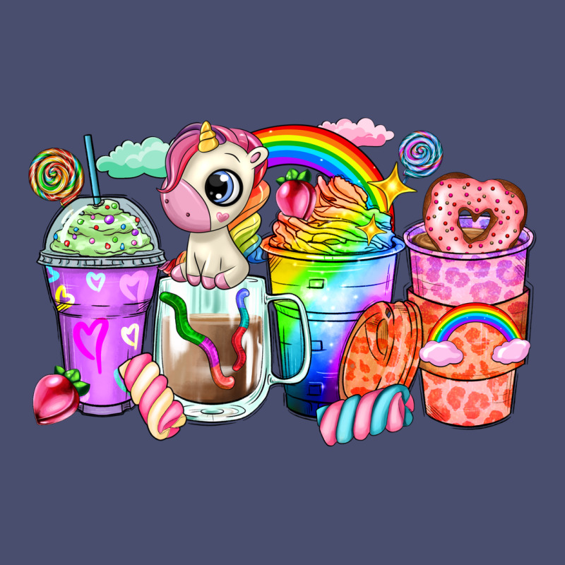 Unicorn Coffee Cups Vintage Tee by Zillion Design Studio | Teevron