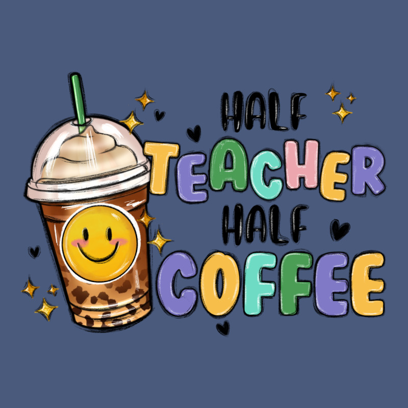 Half Teacher Half Coffee Vintage Hoodie by MaliasSmallBusiness | Teevron
