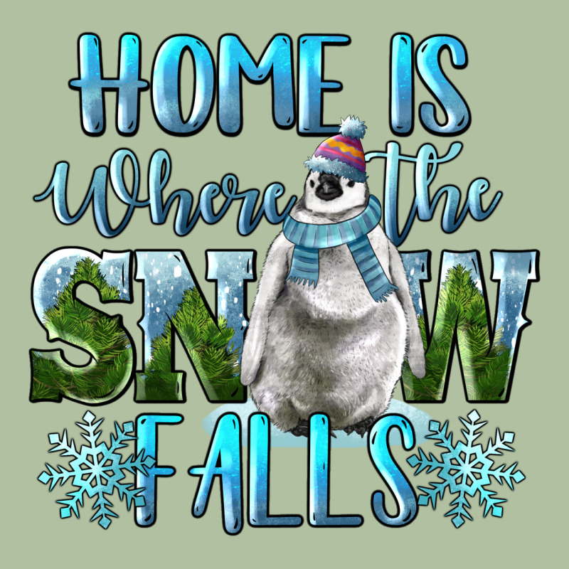 Home Is Where The Snow Falls Winter Penguin Urban Hoodie by LillyAllenDesigns | Teevron