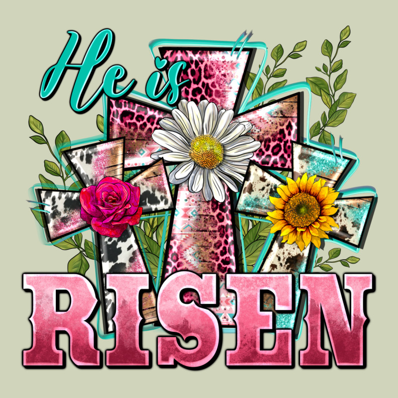 He Is Risen Cross Easter Heavyweight Hoodie by BarkalooDesign | Teevron