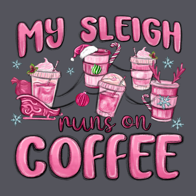 My Sleigh Runs On Coffee Vintage Hoodie by MaliasSmallBusiness | Teevron
