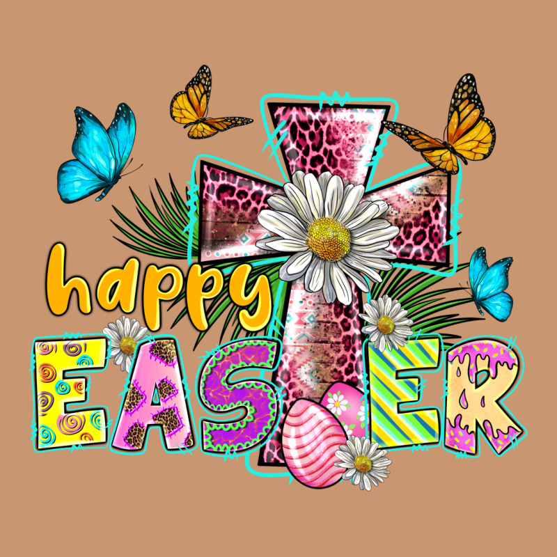 Happy Easter Cross Heavyweight Hoodie by BarkalooDesign | Teevron