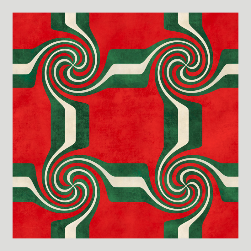 Retro Christmas Seamless Pattern Zipper Hoodie by BundleAndBundleShop | Teevron