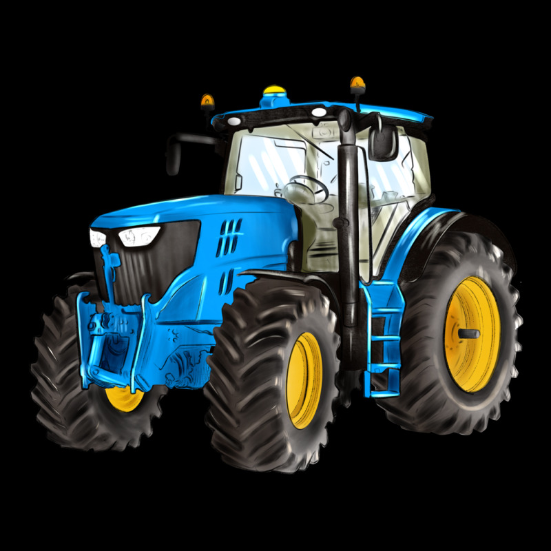 Western Farm Tractor Blue Premium Tee by Artiststas | Teevron