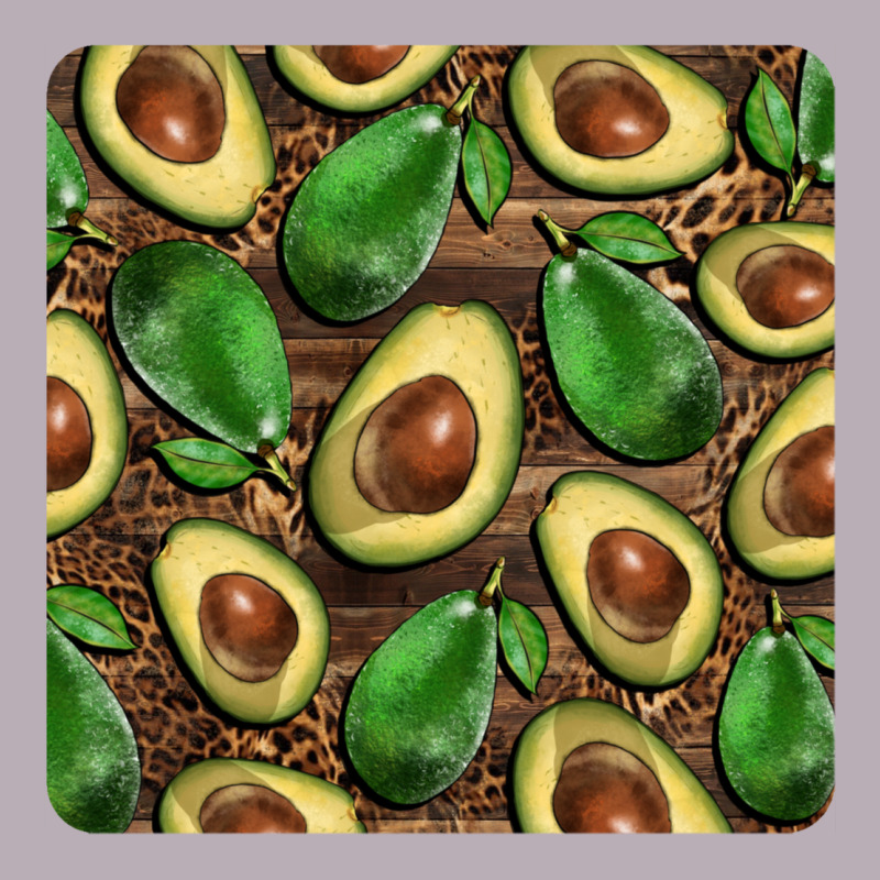 Avocados With Wood And Leopard Background Mug  Coaster Vintage Tee by BarkalooDesign | Teevron