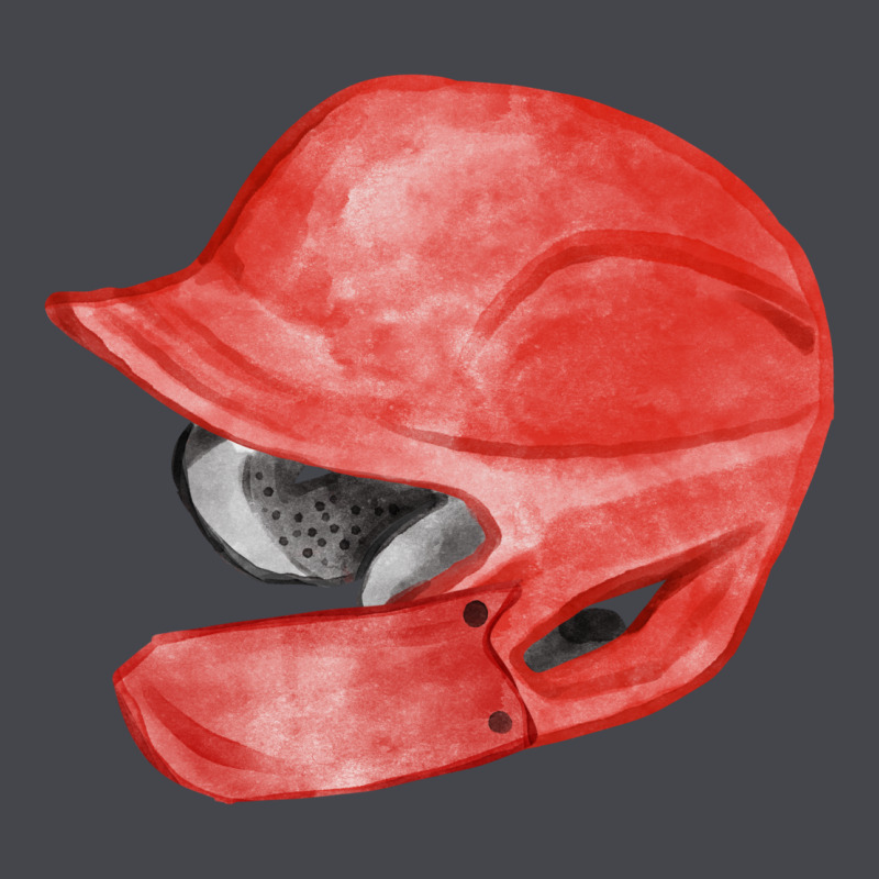 Red Baseball Batting Helmet Fa Element Long Sleeve Tee by FaDigitalArtStudio | Teevron